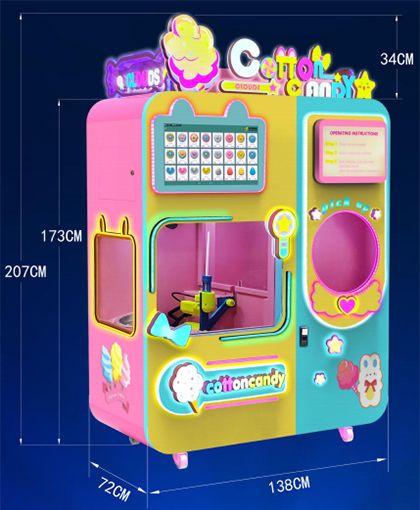 Cotton candy vending machine