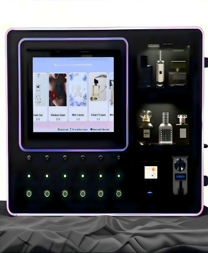 Desktop spray type perfume vending machine